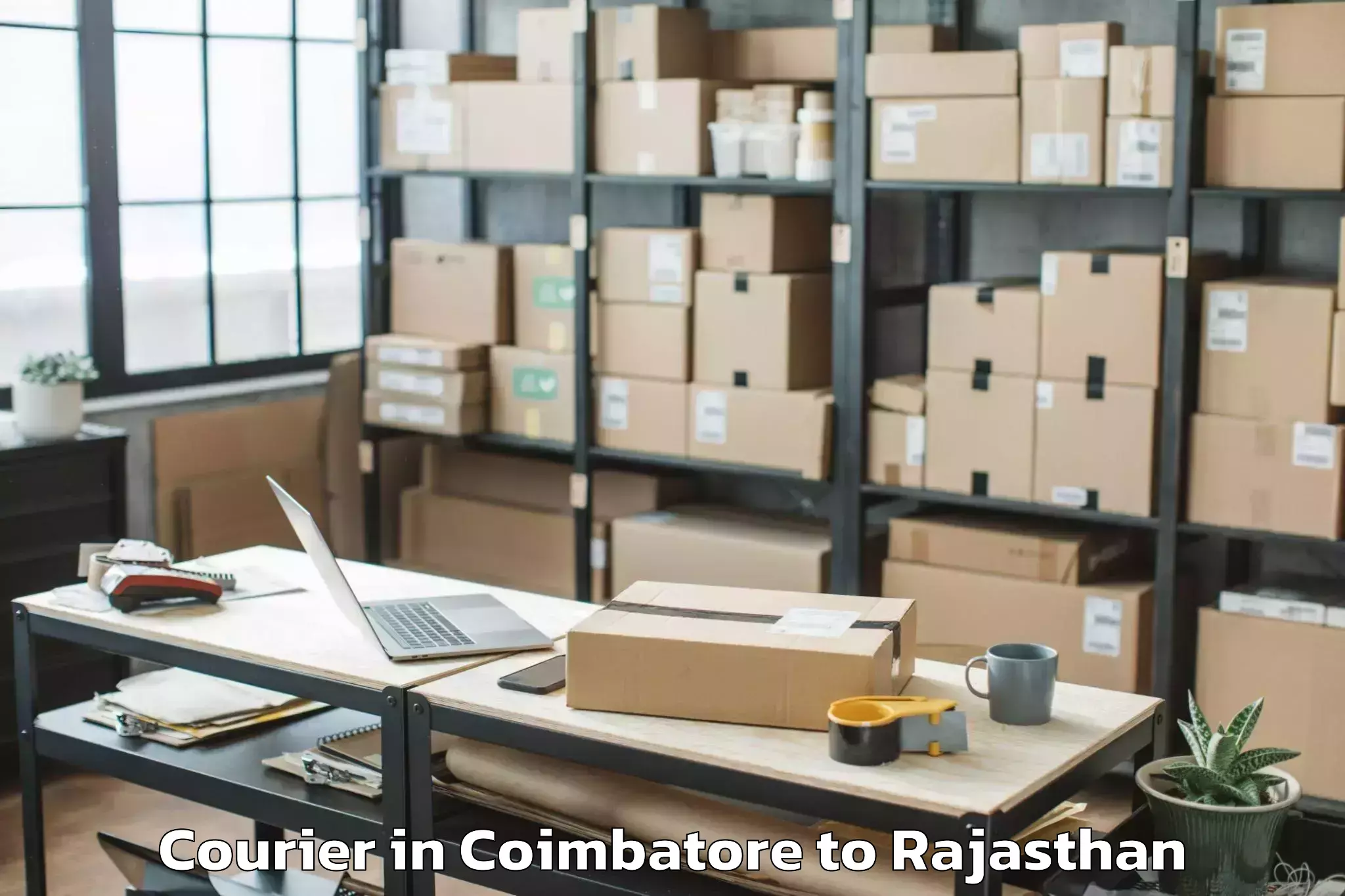 Affordable Coimbatore to Janardan Rai Nagar Rajasthan V Courier